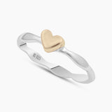 925 Sterling Silver Heart Rings