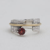 925 Sterling Silver Garnet Rings