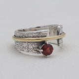 925 Sterling Silver Garnet Rings