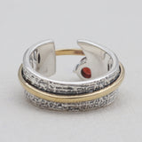 925 Sterling Silver Garnet Rings
