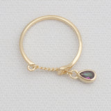 Gold Vermeil Red Garnet Rings