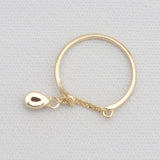 Gold Vermeil Red Garnet Rings