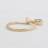 Gold Vermeil Red Garnet Rings