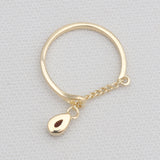 Gold Vermeil Red Garnet Rings