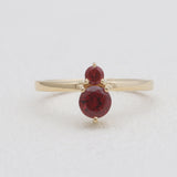 Gold Vermeil Garnet Rings