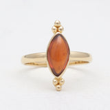 Gold Vermeil Hessonite Rings