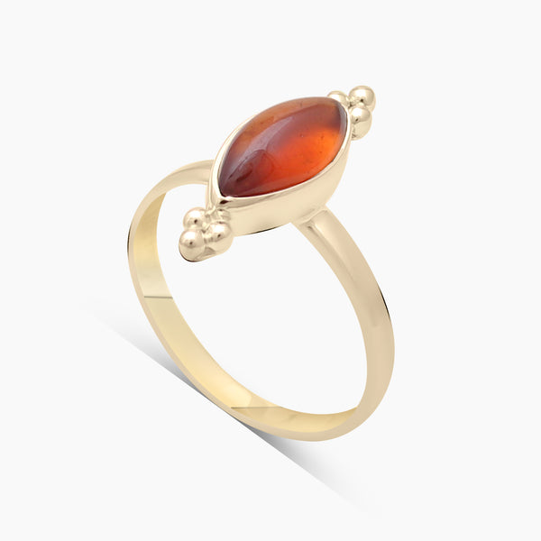Gold Vermeil Hessonite Rings