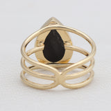 Gold Vermeil Black Onyx Rings