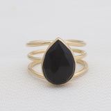 Gold Vermeil Black Onyx Rings