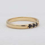 Gold Vermeil Black Onyx Band Rings