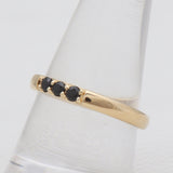 Gold Vermeil Black Onyx Band Rings