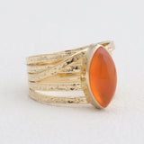 Gold Vermeil Hessonite Rings