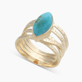 Gold Vermeil Hessonite Rings