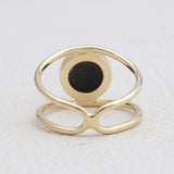 Gold Vermeil Black Onyx Rings