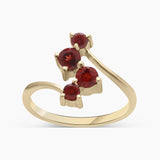 Gold Vermeil Garnet Rings