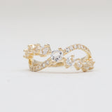 Gold Vermeil Red Garnet Rings