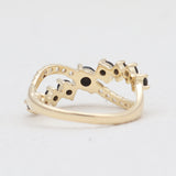 Gold Vermeil Red Garnet Rings