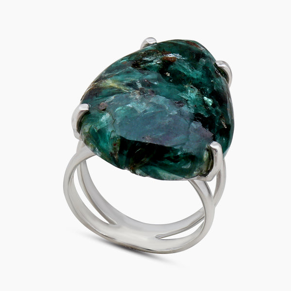 925 Sterling Silver Green Kyanite Ring