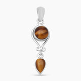 925 Sliver Tiger Eye Pendants