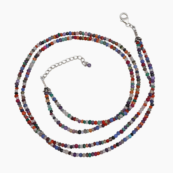 Multi Gemstone Beads Necklace
