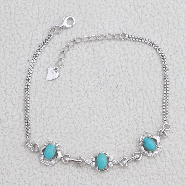 Mexican Turquoise Silver Bracelets
