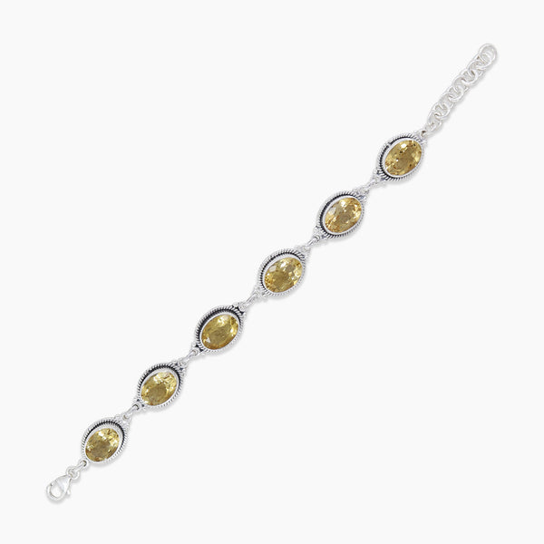 925 Sterling Silver Citrine Bracelets