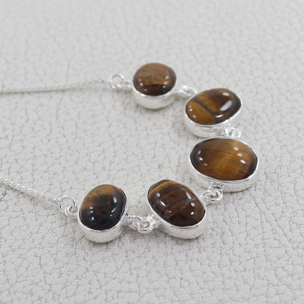 925 Sterling Silver Tiger Eye Bracelets