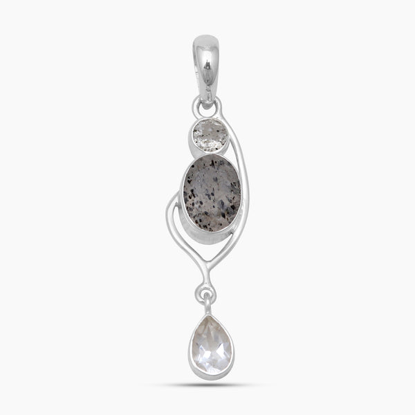 925 Sterling Silver Singing Quartz Pendants