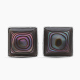 Abalone Shell Silver Cufflinks