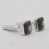 Abalone Shell Silver Cufflinks