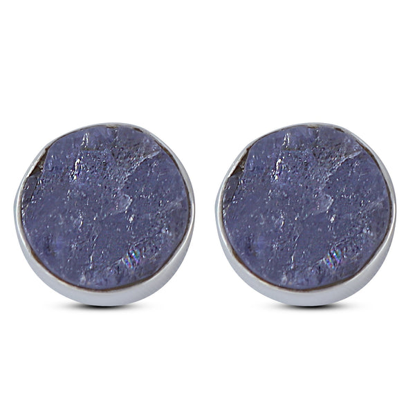 Tanzanite Silver Studs Earrings
