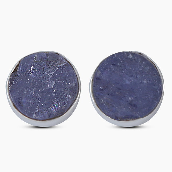 Tanzanite Silver Studs Earrings
