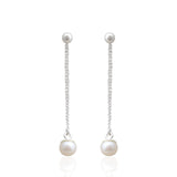 Pearl Silver Earrings
