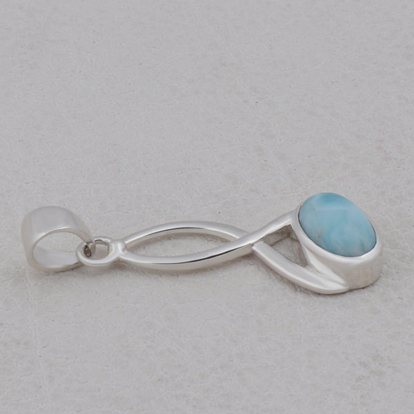 925 Sterling Silver Larimar Pendant