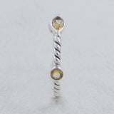 925 Sterling Silver Blue Topaz Ring