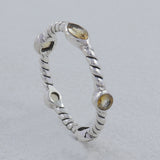 925 Sterling Silver Blue Topaz Ring
