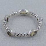 925 Sterling Silver Blue Topaz Ring