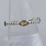 925 Sterling Silver Blue Topaz Ring