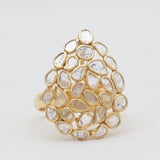 Gold Vermeil Uncut Diamond Rings