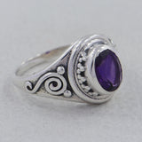 925 Sterling Silver Garnet Rings