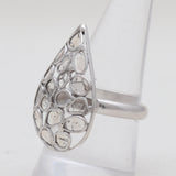 925 Sterling Silver Uncut Diamond Rings