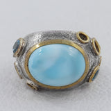 925 Sterling Silver Labradorite Ring