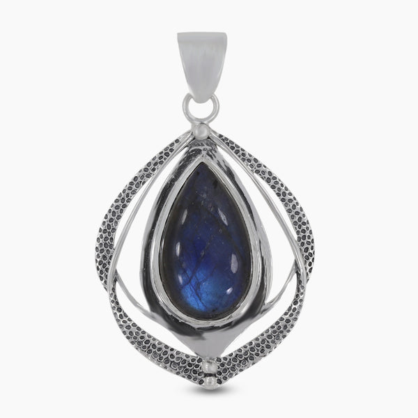 925 Sterling Silver Blue Larimar Pendants