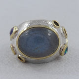 925 Sterling Silver Labradorite Ring