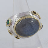 925 Sterling Silver Labradorite Ring