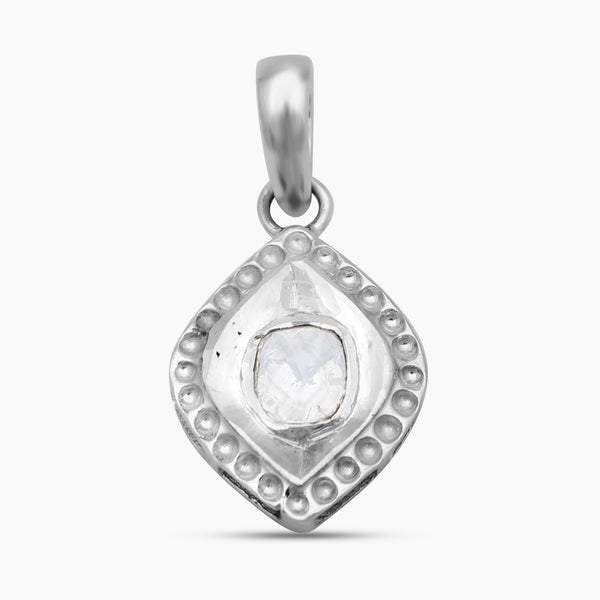 925 Sterling Silver Uncut Diamond Pendants