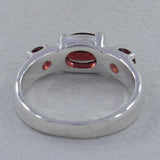 925 Sterling Silver Garnet Ring