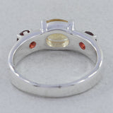925 Sterling Silver Garnet Ring
