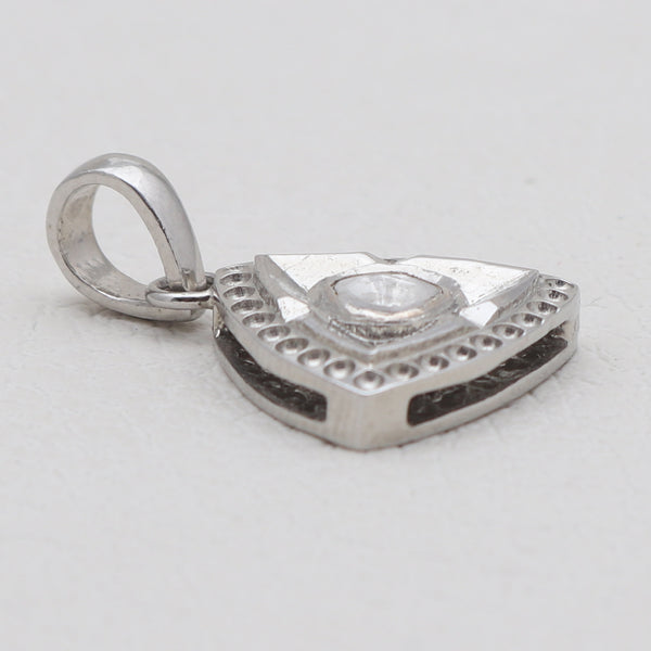 Raw Uncut Diamond Silver Pendants