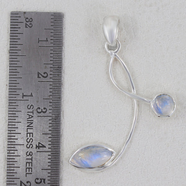 Rainbow Moonstone Designer Silver Pendants